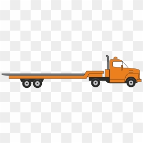 Flatbed Truck Clipart, HD Png Download - towing png