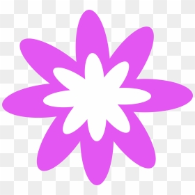 Purple Burst Flower Clip Arts - Flower Favicon, HD Png Download - violet png