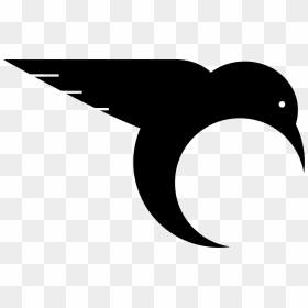 Flightless Bird,silhouette,water Bird - Silhouette Hummingbird Clipart Png, Transparent Png - humming bird png
