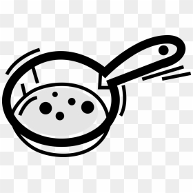 Vector Illustration Of Frying Pan, Frypan Or Skillet - Frying Pan, HD Png Download - skillet png