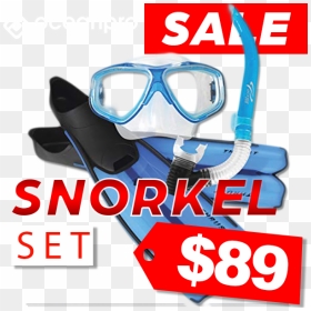 Transparent Snorkeling Gear Clipart - Diving Mask, HD Png Download - snorkel png