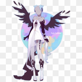 Angel Warrior Clipart Anime Fallen Angel - Anime Girl Outfit Ideas, HD Png Download - fallen angel png