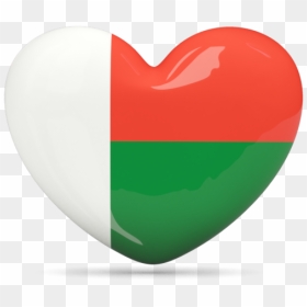 Download Flag Icon Of Madagascar At Png Format - Heart, Transparent Png - 3d heart png