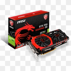 Msi Gtx 950 Gaming 2g Product Picture Box Card - Msi Gtx 970 Gaming X, HD Png Download - graphics card png