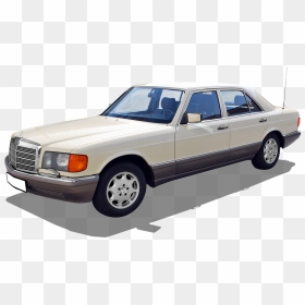 Mercedes Benz W126 Png, Transparent Png - limousine png