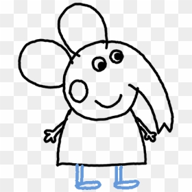 Drawing, HD Png Download - peppa pig friends png