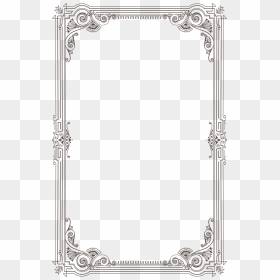 Retro Decorative Frame - Line Art, HD Png Download - invitation png