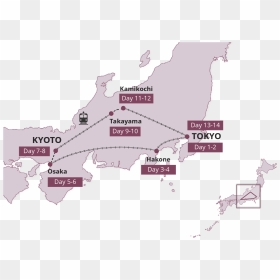Map, HD Png Download - japan map png