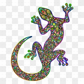 Gecko Psychedelic Art Design Png Gecko Psychedelic - Gecko Design, Transparent Png - gecko png