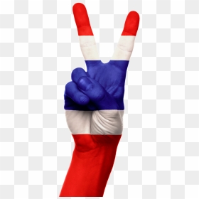 Flag Hand Thailand Png, Transparent Png - thailand flag png