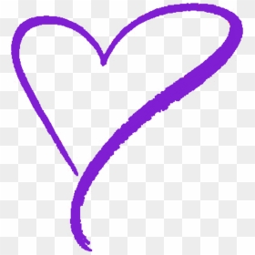 Heart Drawn Without Background Clipart , Png Download - Heart Shape Transparent Background, Png Download - purple hearts png