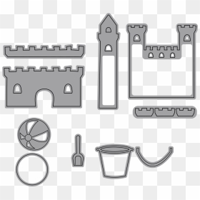 Sand Castle , Png Download - Drawing, Transparent Png - sand castle png