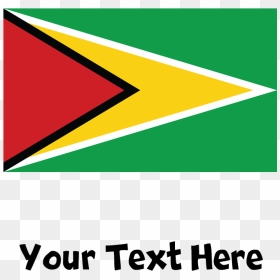 Guyanese Flag Mugs - Triangle, HD Png Download - guyana flag png