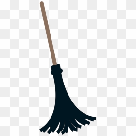Halloween Clip Art Witch Broom - Clip Art, HD Png Download - witch broom png