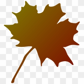 Green Red Gradient Maple Leaf Svg Clip Arts - Clip Art Orange Leaf, HD Png Download - maple png