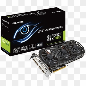 Gigabyte Windforce Gtx 960 4gb, HD Png Download - graphics card png