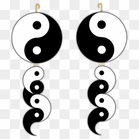 Yin Yang Earings - Circle, HD Png Download - earings png