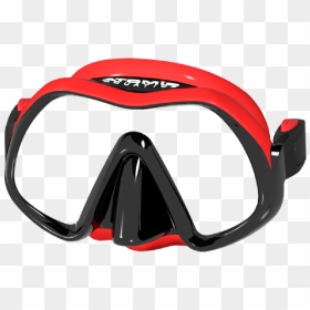Atomic Aquatics Venom Frameless Mask Red, HD Png Download - snorkel png