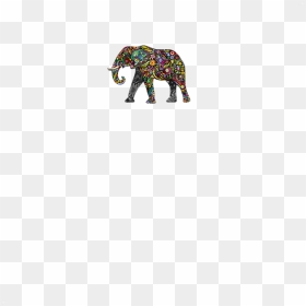 Elephant Tribal Pattern - Indian Elephant, HD Png Download - tribal pattern png