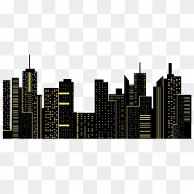 Pretty Night City - City Silhouette Png, Transparent Png - pretty png