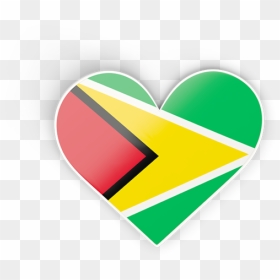 Download Flag Icon Of Guyana At Png Format - Guyana Heart Flag Png, Transparent Png - guyana flag png
