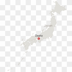 Osaka - Japan Map, HD Png Download - japan map png