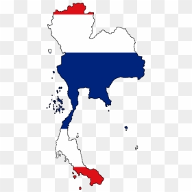 Vector Thailand Map Png, Transparent Png - thailand flag png