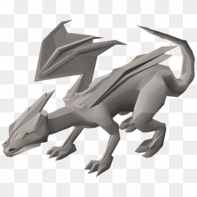 Old School Runescape Wiki - Steel Dragon Osrs, HD Png Download - white dragon png