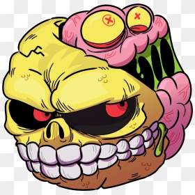 Skullface Single Char - Madballs Toy Skull Face, HD Png Download - skull face png