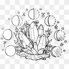 Crystal Ball Drawing, HD Png Download - tumblr png collage
