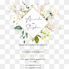 Euculyptus Foil Invitation - Jasmine, HD Png Download - invitation png
