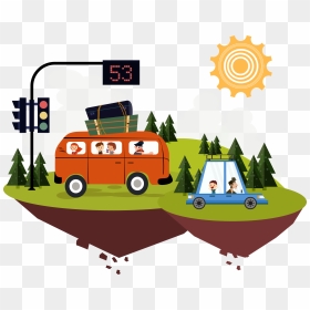 Car, Drawing, Traffic, Vehicle Png Image With Transparent - Trafico Dibujos, Png Download - traffic png