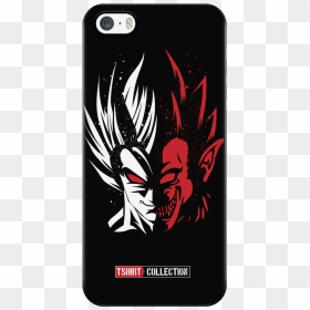 Super Saiyan Goku Half Face Iphone 5, 5s, 6, 6s, 6 - Goku Case For Android, HD Png Download - goku face png