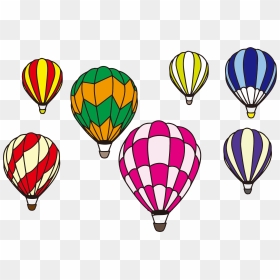 Hot Air Balloon Scene Minus Background Clip Arts - Hot Air Balloons Clip Art, HD Png Download - balloons background png