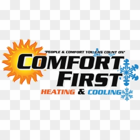 Comfort First Heating And Cooling Logo - Heating And Cooling Logo, HD Png Download - angie's list logo png