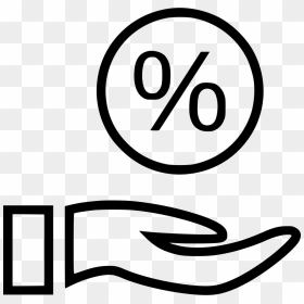 Hand Hands Percentage Rate Interest Revenue - Dollar Sign In Hand, HD Png Download - revenue png