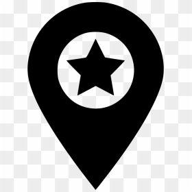 Base Gps Map Map Marker Place Star - Sonic The Hedgehog Point Symbol, HD Png Download - star icons png