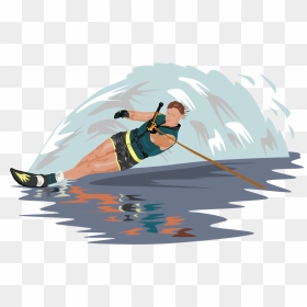 Art,surfing Equipment And Supplies,water - Water Skiing Clipart, HD Png Download - water vector png