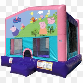 Peppa Pig Bouncer - Pink Peppa Pig Houss, HD Png Download - peppa pig birthday png