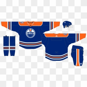 Picture - Edmonton Oiler Jersey Template, HD Png Download - edmonton oilers logo png