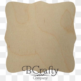 Unfinished Wooden Plaque Fancy - Construction Paper, HD Png Download - blank wooden sign png