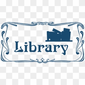 Library Door Sign Clip Arts - Clipart Library Sign, HD Png Download - library icon png