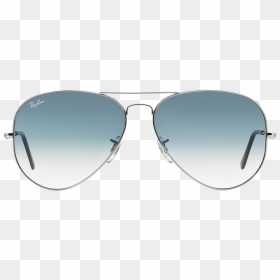 Ray Ban Rb3025 003/3f Silver/ Blue Gradient - Ray Ban Aviator Rb 3025 003 3f 55, HD Png Download - ray bans png