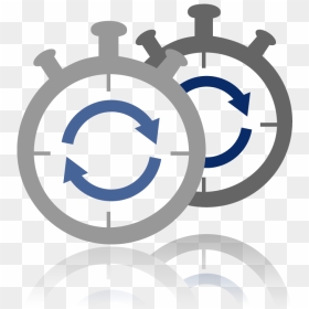 Pictogram Depicting Two Clocks - Circle, HD Png Download - timer icon png