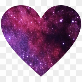 Galaxy Clipart Heart, Galaxy Heart Transparent Free - Love Heart Universe, HD Png Download - purple hearts png