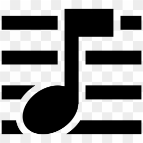 At The Center Of The Icon Is A Musical Note That Is - L Music Note, HD Png Download - music note icon png