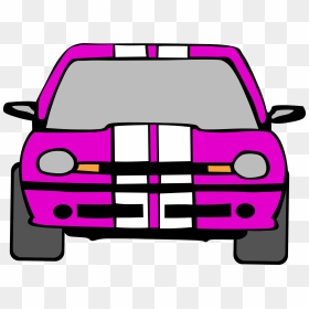 Dodge Neon Car Clip Arts - Car Front Clipart Png Transparent, Png Download - 80s grid png