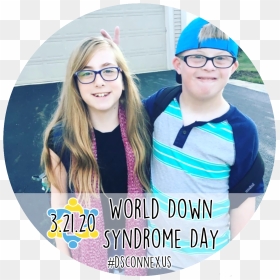 Dsconnex Facebook Frame For World Down Syndrome Day - Girl, HD Png Download - down syndrome png