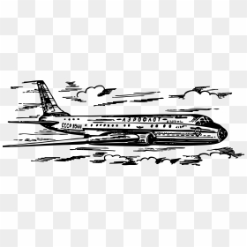 Tu-104 Airplane Clip Arts - Service Airplane Clipart Black And White, HD Png Download - airplane.png