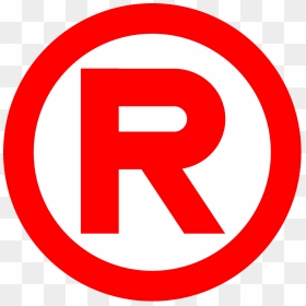 Registered Trademark Vector, HD Png Download - red circle outline png